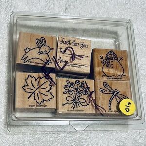 NBU Stampin' Up! Wooden Stamp Set - Nature & Holiday